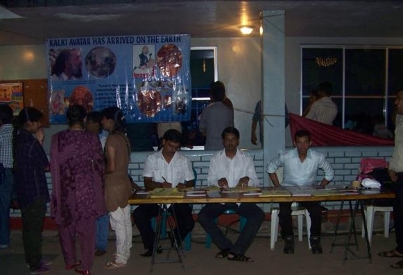 Kalki Avatar Foundation's stall in the Shiva Temple (Modara, Colombo, Sri Lanka). 