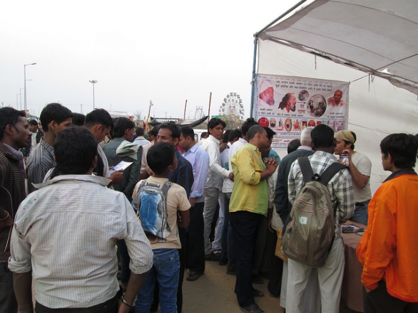 Kalki Avatar Foundation India at the in a festival at Baba Mohan Ram Temple.