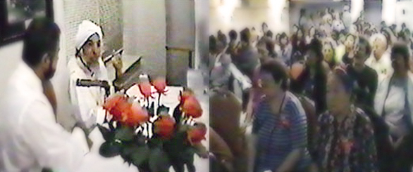 Gohar Shahi speaking before a Christian audience in the central Church of Tuscon in the American state of Arizona