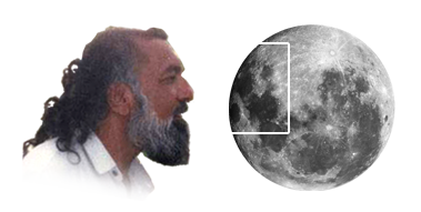 Imam Mehdi Gohar Shahi's Image on Moon