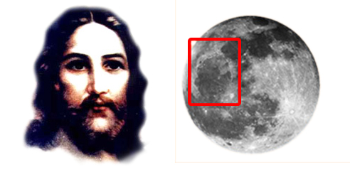 Jesus Christ's Image on the Moon