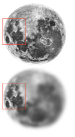 Imam Mehdi Gohar Shahi's Image on Moon - Isolating the image on the Moon