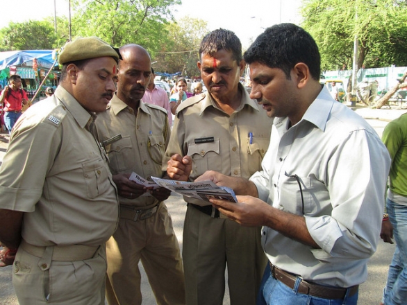 Policemen take interest in the teachings and message of Kalki Avatar Ra Gohar Shahi. 